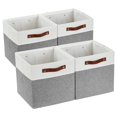 thumbnail image 1 of Contenedores de almacenamiento DECOMOMO Cube 30,5 x 30,5 x 30,5 cm, color gris y blanco, 1 of 9