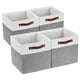 thumbnail image 1 of Cubos de almacenamiento DECOMOMO Cube, 33 x 33 x 33 cm, color gris y blanco (4 unidades), 1 of 9