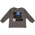 thumbnail image 3 of Inktastic My 1st Soccer Season Boys Long Sleeve Toddler T-Shirt, 3 of 5
