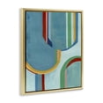 thumbnail image 4 of Stupell Industries Blue Striped Arches Abstract Painting Gold Floater Framed Canvas Art Print Wall Art, 25 x 31, 4 of 10