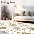 thumbnail image 2 of ODIKA 5'x7' Machine Washable Non-Slip Area Rug, Quatrefoil Trellis Network with Gothic Revival Inspiration High Traffic Rug, White, 561528, 2 of 7