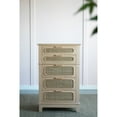 thumbnail image 3 of 29x18x46" Tall Chest, Bohemian Mid-century Theme, Pine Veneer, , Brown Finish Cabinet, 29x18x46", Bohemian, Wood Construction, Tint, 3 of 6