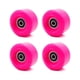 thumbnail image 2 of Sonducket 4 piezas de rueda de patín, componentes rodantes de repuesto, accesorios modificados, ruedas gruesas para patines, accesorio deportivo patinar Rosa roja, 2 of 6