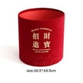 thumbnail image 2 of Exquisite Wedding Spring Festival Festive Supplies Flannelcloth Housewarming Gift FU Bucket Fake Flower Bucket Household Decoration Chinese Characters I, 2 of 8