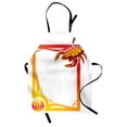 thumbnail image 1 of Zodiac Scorpio Apron The Eighth Sign from The series of Zodiac Framework Design, Unisex Kitchen Bib Apron with Adjustable Neck for Cooking Baking Gardening, Vermilion Orange Yellow, by Ambesonne, 1 of 3