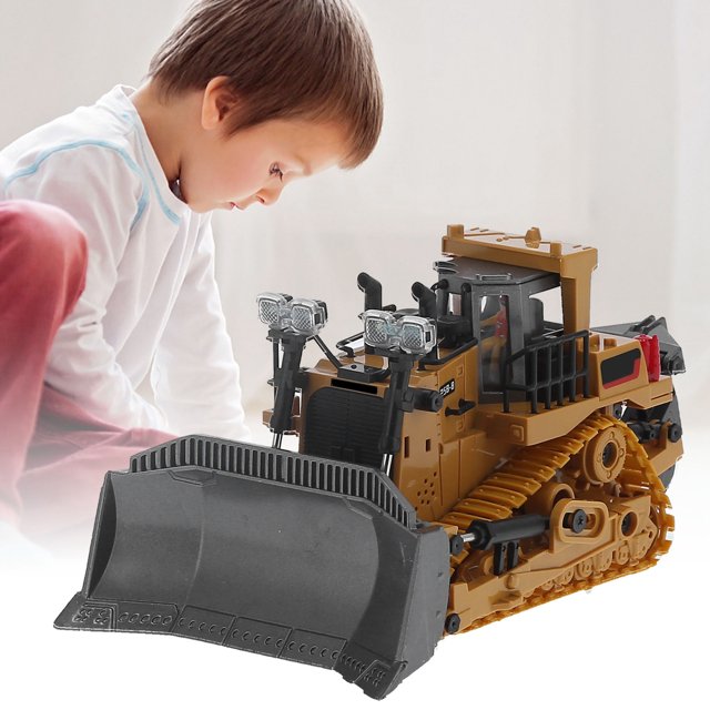 Cargador Frontal Eléctrico, Cargador Frontal Con Orugas A Escala, Control Remoto Del Tractor, Control Remoto Para Decorar Su Habitación Para Regalo