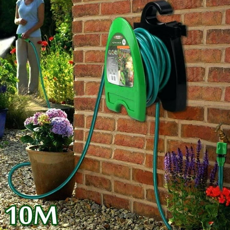 Li HB Store Hose Pipe Reel 50M Wall Mounted Storage Car Garden Watering  NEW,Home and Garden outdoor Equipment,Green