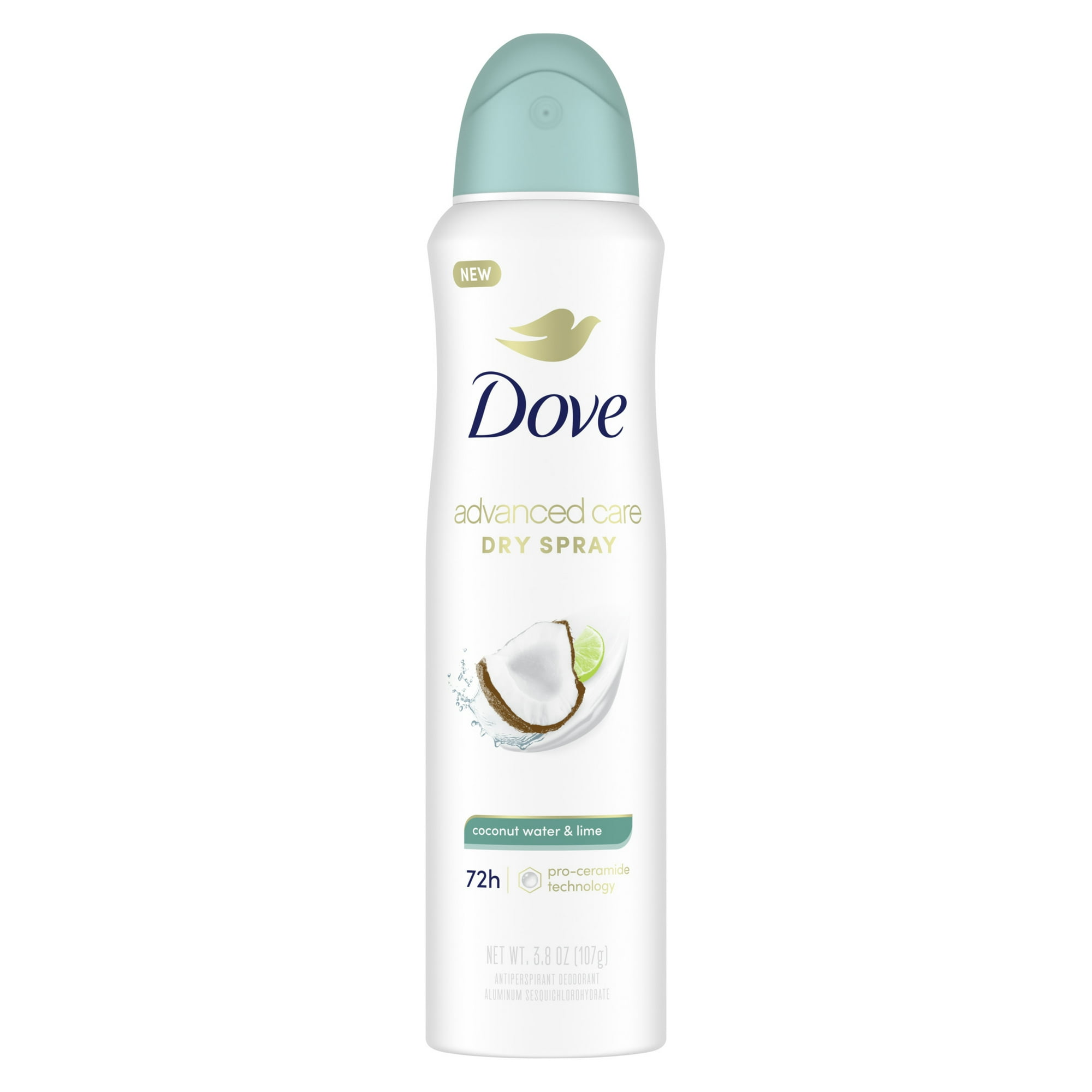 Dove Advanced Care Women's Antiperspirant Deodorant Dry Spray Coconut Water & Lime, 3.8 oz
