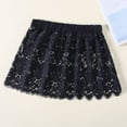 thumbnail image 6 of Yokua Women Eyelash Floral Lace Shirt Extender Adjustable Layered Faux Top Hem Lower Sweep Mini Skirt Half Slip Underskirt, 6 of 13