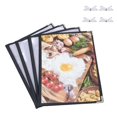 thumbnail image 2 of 4PCS Menu Cover, 8.5X11In, 4 Page 8 View for A4 Size Paper, Menu Book, 2 of 5