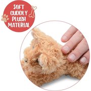 Prextex Plush Dog Set Pack of 4 Realistic Looking Puppies - 6 Inches Plush Dogs Stuffed Animals