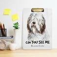 thumbnail image 6 of FMSHPON Bearded Collie Dog Clipboard Hardboard Wood Nursing Clip Board and Pull for Standard A4 Letter 13x9 inches, 6 of 7