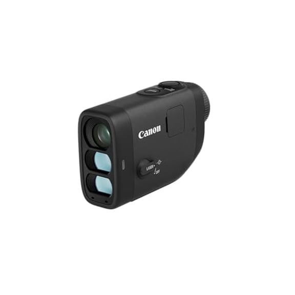 Restored Canon PowerShot Golf Laser Rangefinder with Built-In Camera, 6x-12x Zoom, Slope Compensation, Image Stabilization, IPX4 Water-Resistant, Black (Refurbished)