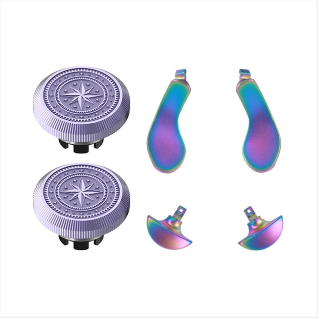 Tapas de joystick de metal con botones traseros tipo paleta compatibles con el controlador PS5 Edge Elite