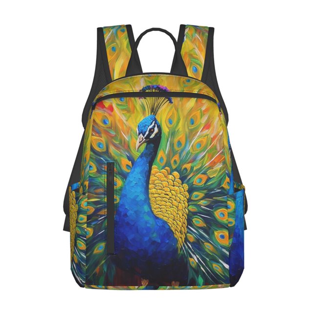 Easygdp Peacocks para Easygdp Yak - Mochila Casual Ligera y Resistente para Viaje y Senderismo para Hombres y Mujeres