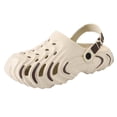 thumbnail image 5 of Rokment Women's Men's Clog Sandals with Adjustable Back Strap Breathable Hollow out EVA Non Slip Closed Toe Waterproof Garden Beach Pool Walking Water Shoes Khaki Size 6.5, 5 of 5