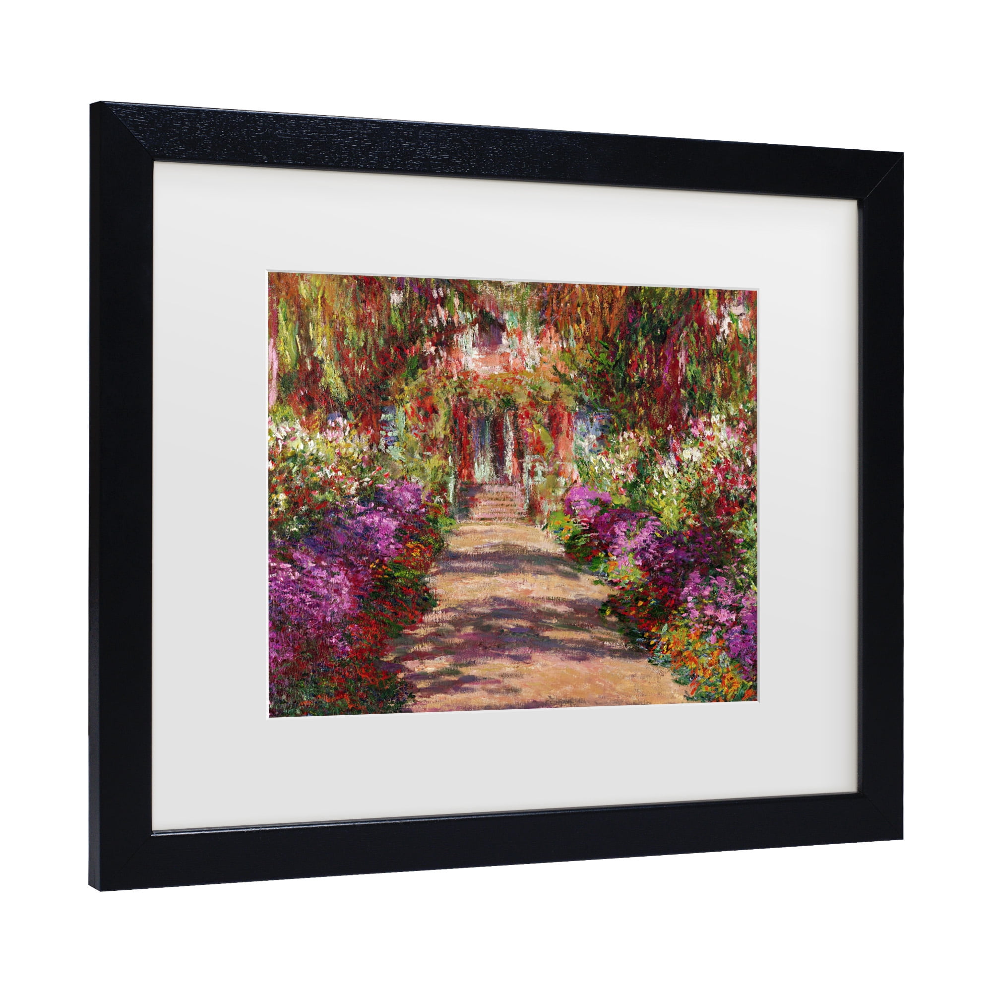 Trademark Fine Art 'A Pathway in Monet's Garden' Canvas Art by Claude Monet