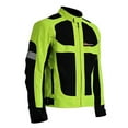 thumbnail image 2 of NEW Motorcycle Motorcross MX Armor Touring Sport Bike Textile Jacket Black Green, 2 of 11