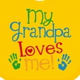 thumbnail image 4 of Inktastic Grandpa Loves Me Boys or Girls Baby Bib, 4 of 4