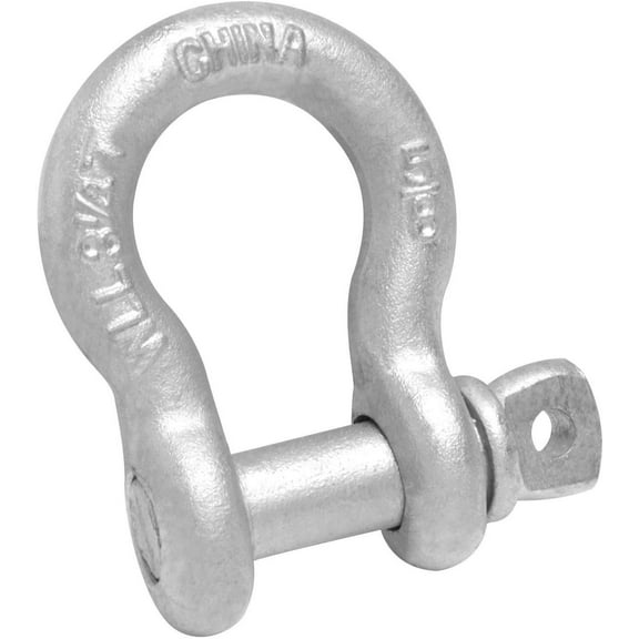 Campbell T9640535 Screw Pin Anchor Shackle, Forged Steel, Galvanized, 5/16" Trade, 3/4 ton Working Load Limit, Pack of 10
