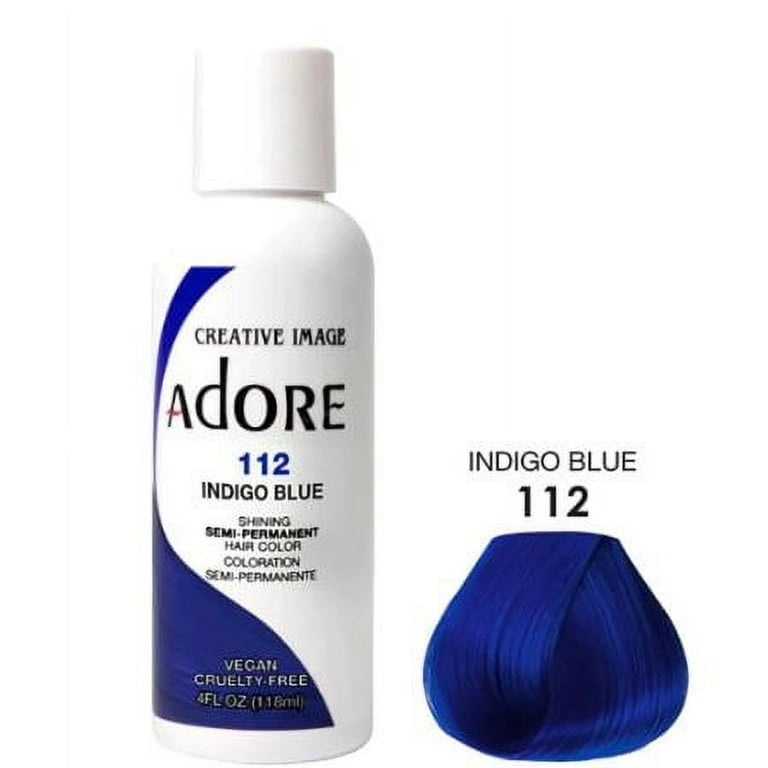Adore Semi Permanent Hair Color #112 Indigo Blue 4 oz