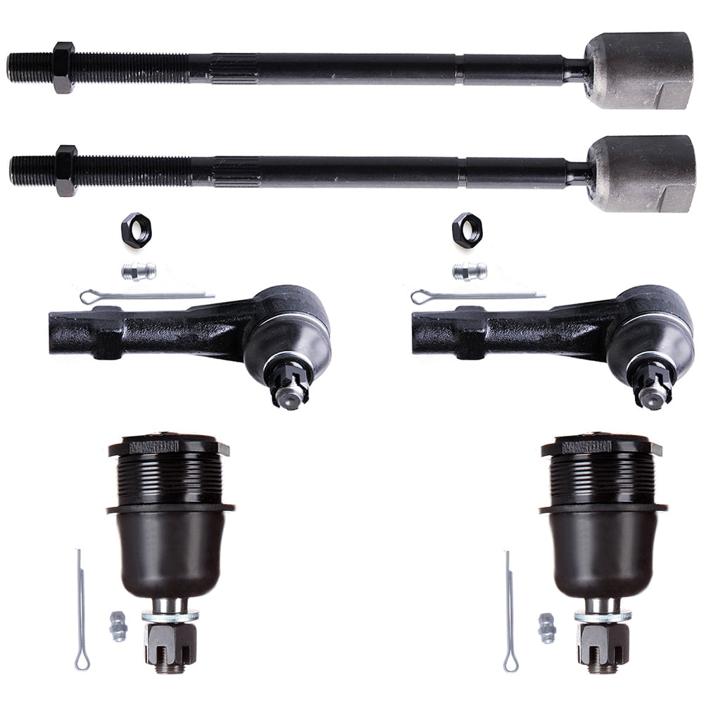 AUTOMUTO Replacement Parts Front Inner Tie Rod End Power Steering Front Upper Ball Joint Outer