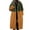 Army Green, variant on Hpapadks Blazer for Women Winter Warm Long Sleeve Solid Lapel Long Suit Collar Overcoat Orange L
