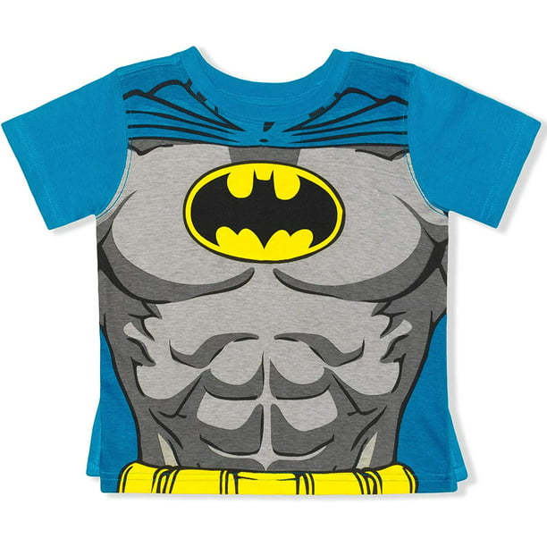 Tijd Aan team Warner Bros Batman T- Shirt with Detachable Cape, Superhero Shirt for Boys  - Walmart.com