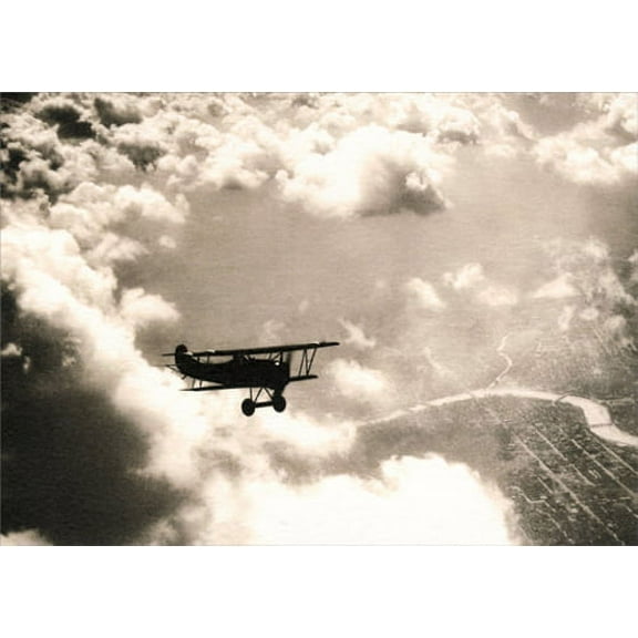 Avanti Press Airplane In Clouds America Collection Encouragement Card