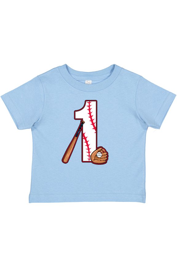 Baseball First Birthday One Year Old Boys or Girls Baby T-Shirt