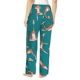 thumbnail image 3 of Haiem Giraffes Doing Various Yoga Women's Pajama Pants Ultra Lightweight Pjs Bottoms Sleepwear Bottom Pants With Pocket Drawstring-Large, 3 of 9