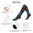 thumbnail image 5 of Lsque Spooky Halloween Pattern Sport Compression Socks for Men & Women 15-20 mmHg Knee High Nurse Pregnant Running Medical and Travel Athletic, 5 of 6