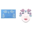 thumbnail image 2 of Plantillas Reutilizables Plantillas De Pintura De La Cara Vestido De Lujo Maquillaje Herramientas Sunnimix Plantilla de pintura facial, 2 of 5