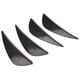 thumbnail image 2 of Uds. Parachoques delantero cuchillo de aire alerón modificación difusor Universal tipo pasta de PVC negro brillante Jadeshay A, 2 of 8