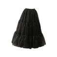 thumbnail image 4 of Enagua de mujer cómoda y elegante de crinolina para vestidos de noche y danza del ballet Negro, 4 of 8