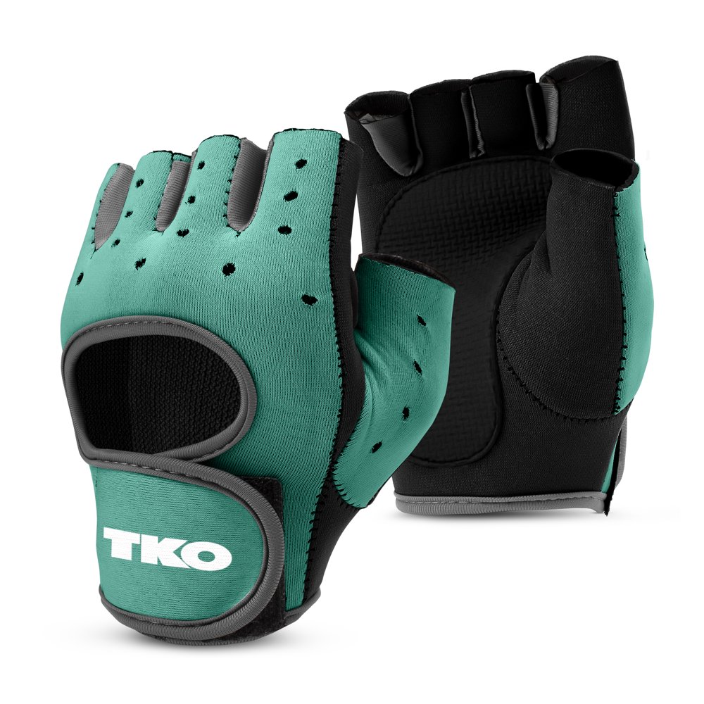 TKO Workout Gloves NonSlip Padded Grips Available with Breathable Mesh