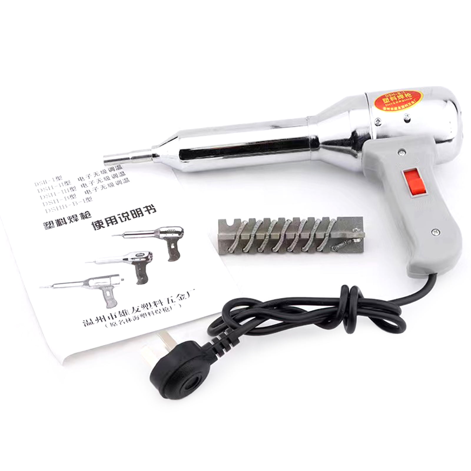 UNTERING 500W Plastic Hot Air Welding Guns Torch Tool Plastic Welding Torch Machine Adjustable Heat Air Guns Kit Welder Blower