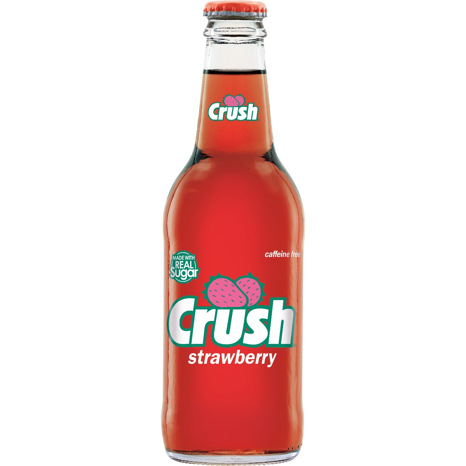 Crush Strawberry Caffeine Free Soda 12 Fl Oz 4 Count Walmart Com