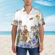 thumbnail image 2 of Balery Herbs and Wildflowers Camisas hawaianas de manga corta para hombre, camisas playeras de corte holgado, camisas de vacaciones con botones,Medium, 2 of 7
