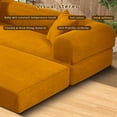 thumbnail image 6 of Middle Size Yellow Light luxury sit/lie convertible compression sofa bed module free combination, 6 of 9