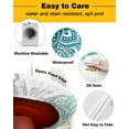 thumbnail image 5 of Home Goods Indoor Outdoor Decor Round Fitted Tablecloth Elastic Edge Waterproof Dining Table Cover Sunflowers Pattern Tablecloth, 5 of 5