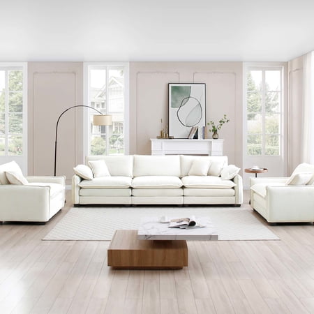 Beige Corduroy Home Cinema Combination, 3 & 2 Singles, Comfort Cushions, Retro And Modern Design Warm In Corduroy, 5, Theater Design, Flair