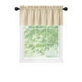 thumbnail image 4 of Kate Aurora Coastal Hamptons Living 3 Piece Textured Sheer Kitchen Curtain Tier & Valance Set - Assorted Colors & Sizes, 4 of 4