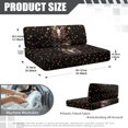 thumbnail image 7 of XYZCANDO Deer RV Dinette Cushions Stretchable RV Decor Universal Sofa Slip Covers for 2 Seat Cushion Couch Slip Covers for Loveseat Stylish Travel Trailer Accessories Camper Must Haves Black, 7 of 7