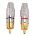 thumbnail image 3 of 160 Piezas Plug Audio Video Cable De Bloqueo Connector Chapado En, 3 of 5