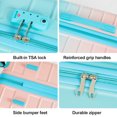 thumbnail image 5 of UUH - 4 Piece Luggage Set - Sturdy ABS material luggage, smooth dual wheels, TSA certified locks, 13/20/24/28 inch sizes, gradient colours, ultra-lightweight design - perfect for travelling, 5 of 10