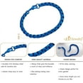 thumbnail image 6 of 555Jewelry 5mm Stainless Steel Box Chain Bracelet for Men & Women, Blue, 8.25 Inch, 6 of 7