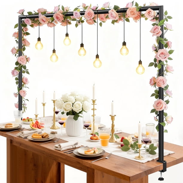 Soporte para varillas sobre la mesa para mujer, ajustable de 81 a 259 cm