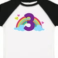 thumbnail image 4 of Inktastic 3rd Birthday Rainbow Number 3 Girls Toddler T-Shirt, 4 of 5