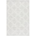 thumbnail image 4 of SAFAVIEH Kilim Meryll Diamond Polyester Area Rug, Grey/Ivory, 5' x 8', 4 of 10